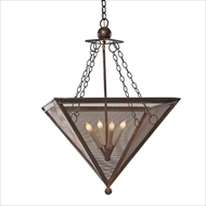 Lowcountry Originals Lighting Inverted Pyramid Chandelier 
