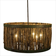 Lowcountry Originals Lighting Marsh Grass Drum Chandelier 