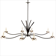 Lowcountry Originals Lighting Marsh Grass Shell Chandelier 