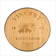 Maple Leaf 18" Wine Barrel Lazy Susan  - 18WINELAZY