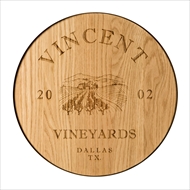 Maple Leaf 18" Wine Barrel Wall Plaque  - 18WINEPLQ