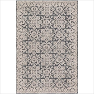 Magnolia Home Lotus Rug by Joanna Gaines - Fog / Beige