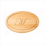 Maple Leaf 18" Oval Cutting Board w/o Handle - 1812OVNH