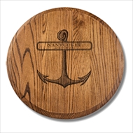 Maple Leaf 22" Lazy Susan Espresso  - 22OAKLAZY-Espresso