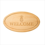 Maple Leaf 24" Oval Cutting Board w/o Handle - 2414OVNH