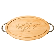 Maple Leaf 24" Oval Cutting Board - 2414OV