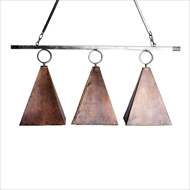 Lowcountry Originals Lighting Copper Pyramind Island Chandelier 