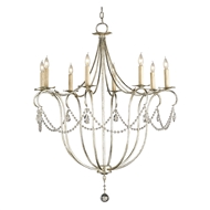 Currey & Company Lighting Crystal Light Chandelier Large